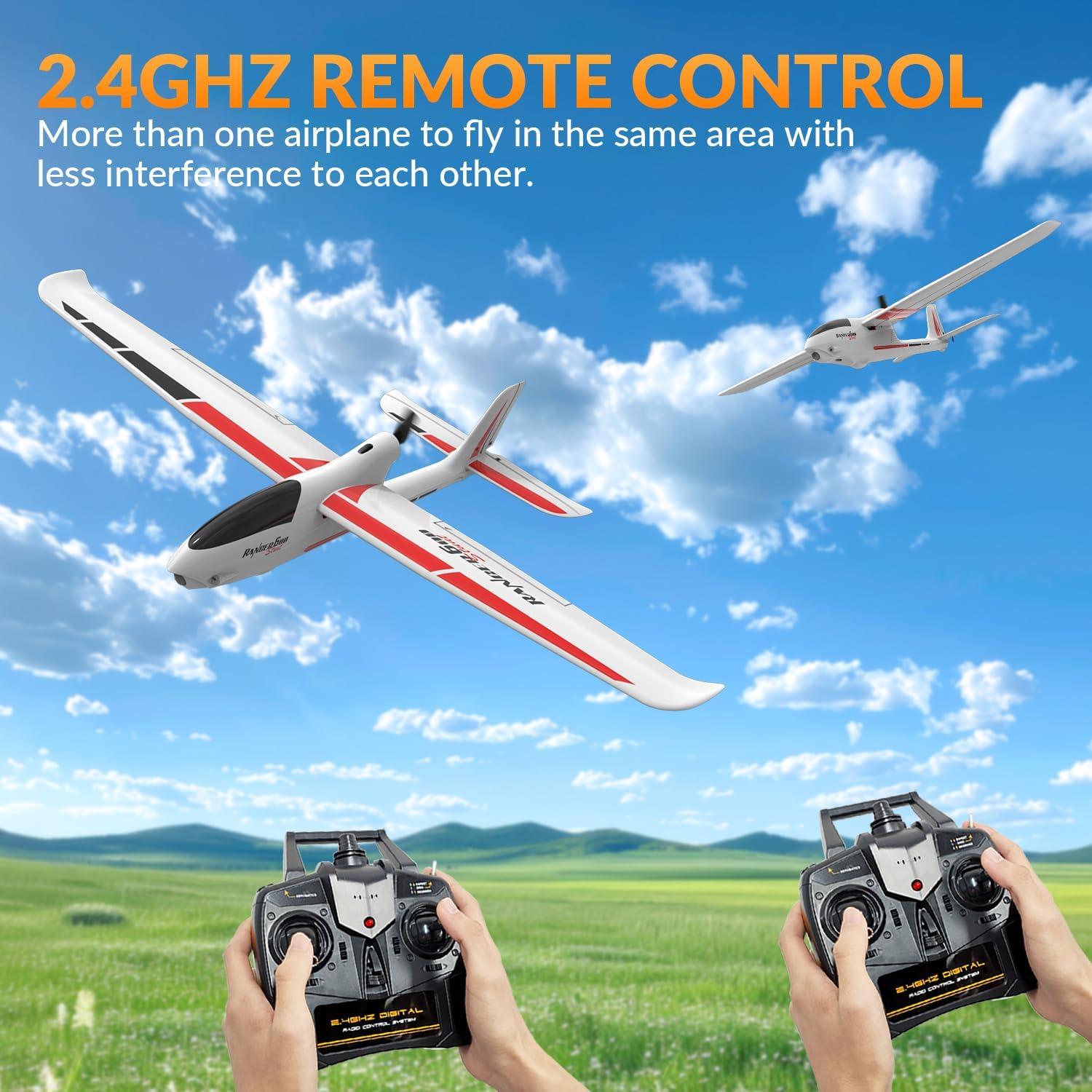 image:imageVOLANTEXRC RC Plane 4CH Remote Control Glider Airplane RTF with 6Axis Gyro 3 Modes amp Aerobatics Easy to Fly 24GHz Radio Controlled Aircraft for Beginnersamp Adults Ranger600 Stunt BlackRTR version White