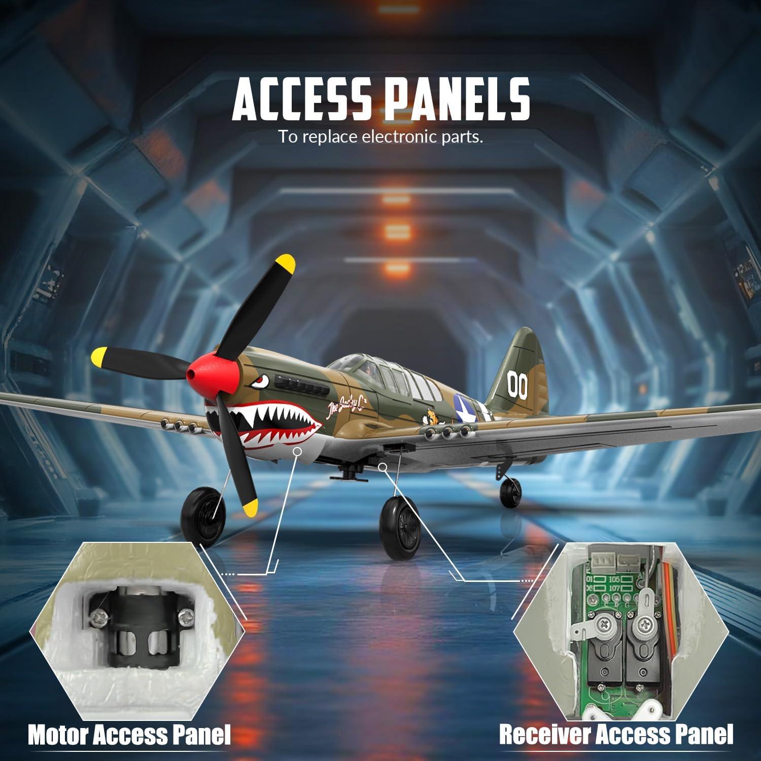 image:imageVOLANTEXRC RC Plane for Beginners 4CH WWII RC Airplane A6M Zero with Aileron 24Ghz Remote Control Plane with Xpilot Self Righting amp One Key Aerobatic Gifts for Adults 76115 RTFBronze2