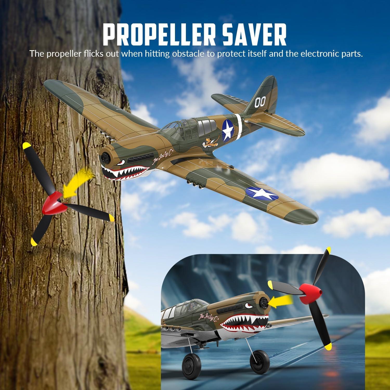 image:imageVOLANTEXRC RC Plane for Beginners 4CH WWII RC Airplane A6M Zero with Aileron 24Ghz Remote Control Plane with Xpilot Self Righting amp One Key Aerobatic Gifts for Adults 76115 RTFBronze2