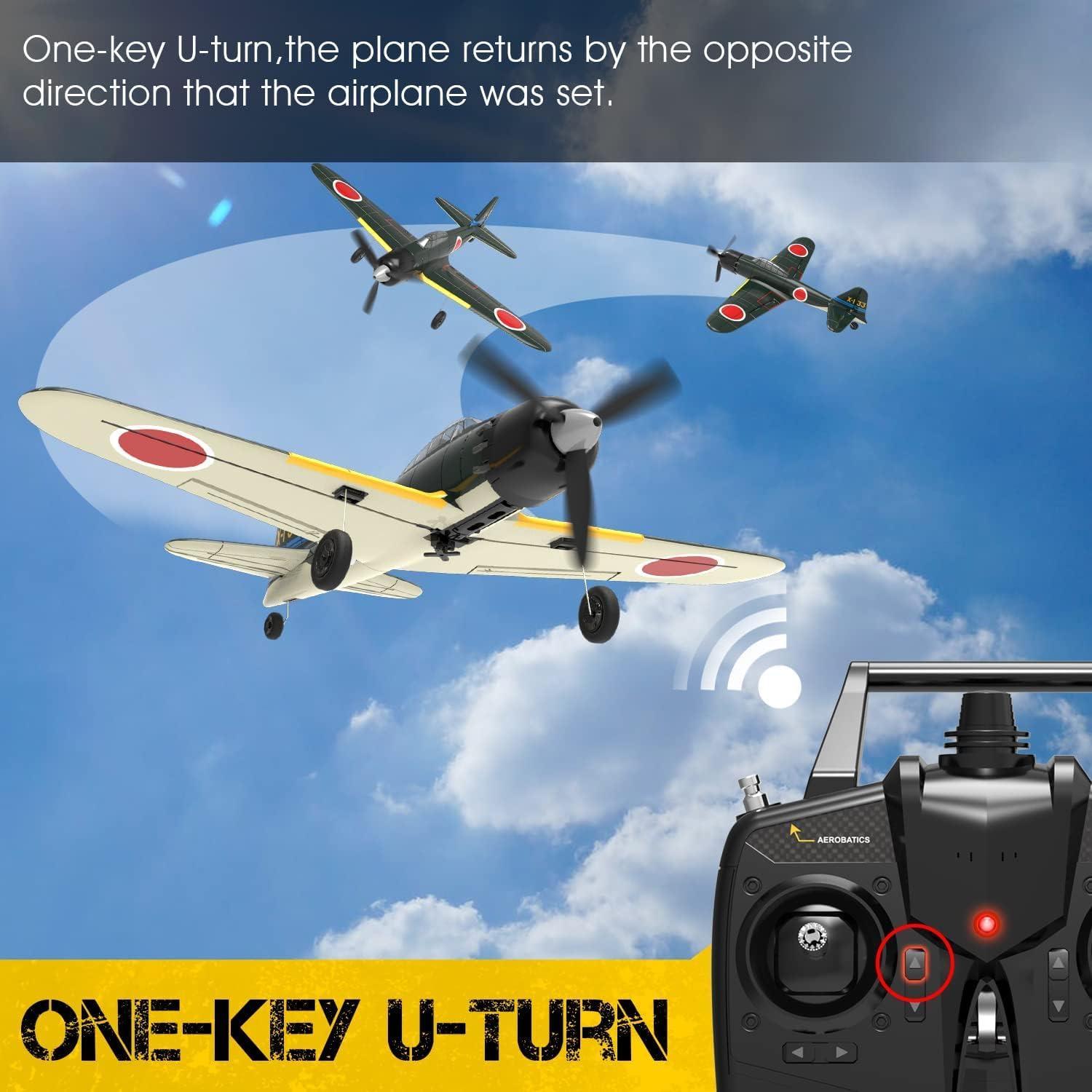 image:imageVOLANTEXRC RC Plane for Beginners 4CH WWII RC Airplane A6M Zero with Aileron 24Ghz Remote Control Plane with Xpilot Self Righting amp One Key Aerobatic Gifts for Adults 76115 RTFGreen P40