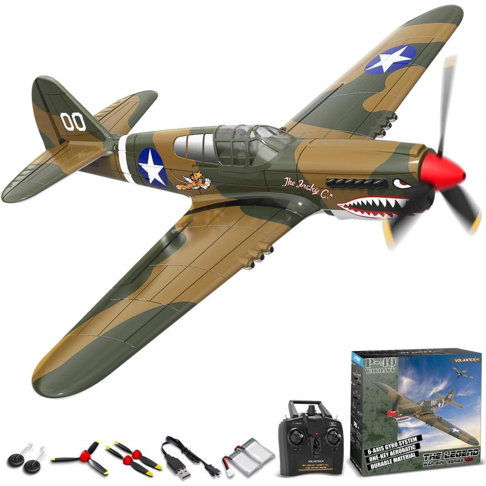image:imageVOLANTEXRC RC Plane for Beginners 4CH WWII RC Airplane A6M Zero with Aileron 24Ghz Remote Control Plane with Xpilot Self Righting amp One Key Aerobatic Gifts for Adults 76115 RTFBronze2