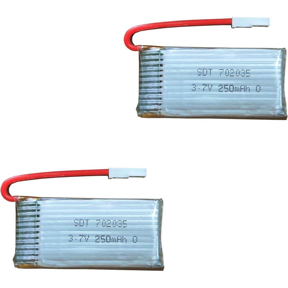 image:imagevolantexrc 2pcs 37V 250mAh Lipo Rechargeable Battery for RC Airplane 7611 TrainStar Mini 7616 Ranger400