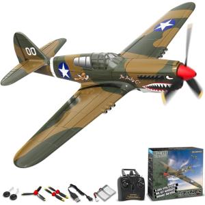VOLANTEXRC RC Plane for Beginners, 4CH WWII RC Airplane A6M Zero with Aileron, 2.4Ghz Remote Control Plane with Xpilot Self Righting & One Key Aerobatic, Gifts for Adults (761-15 RTF)(Bronze2)