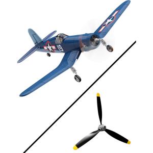 volantexrc Brushless RC Plane, 4 Channel Remote Control Airplanes with 6-Axis Gyro,3 Modes & Aerobatics, 2.4GHz Radio Controlled Aircraft for Beginners & Adults & Propellers
