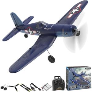 volantexrc RC Plane for Beginners, 4CH WWII RC Airplane F4U Corsair with Aileron, 2.4Ghz Remote Control Plane with Xpilot Self Righting & One Key Aerobatic & Upgraded Canopy (761-8V2 RTF)(F4U Corsair 4CH)
