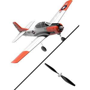 volantexrc RC Plane for Beginners, 4CH WWII RC Airplane T28 Trojan with Aileron, 2.4Ghz Remote Control Plane with Xpilot Self Righting & One Key Aerobatic for Adults & Propellers