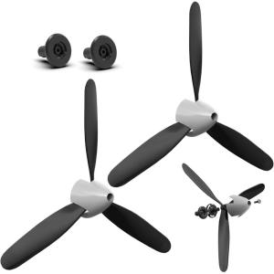 volantexrc RC Plane Propellers, 2-Piece Set with 3-Blade Propeller Protector and Adapter for RC Airplane 76115