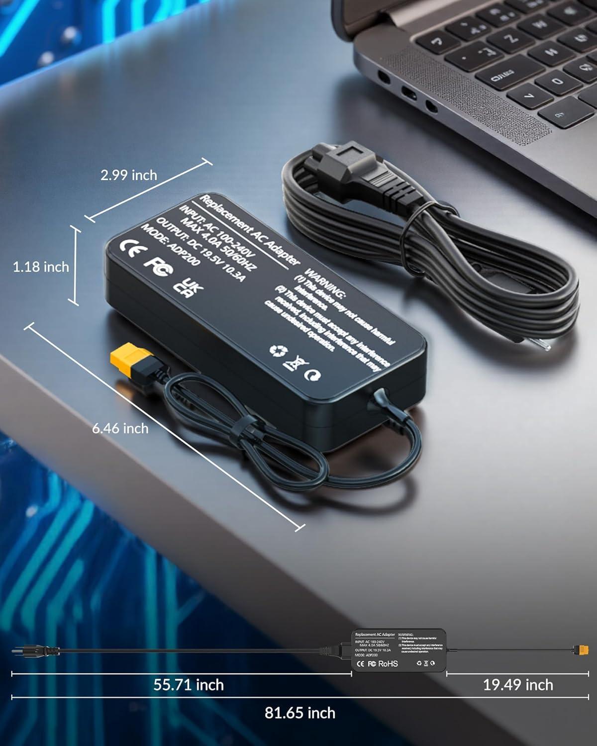 image:imageAC Power Adapter 200W 195V 103A RC Charger Power Supply XT60 Plug AC 100240V 5060Hz for LiPo Battery Charger Compatible with iSDTSKYRCHota Charger