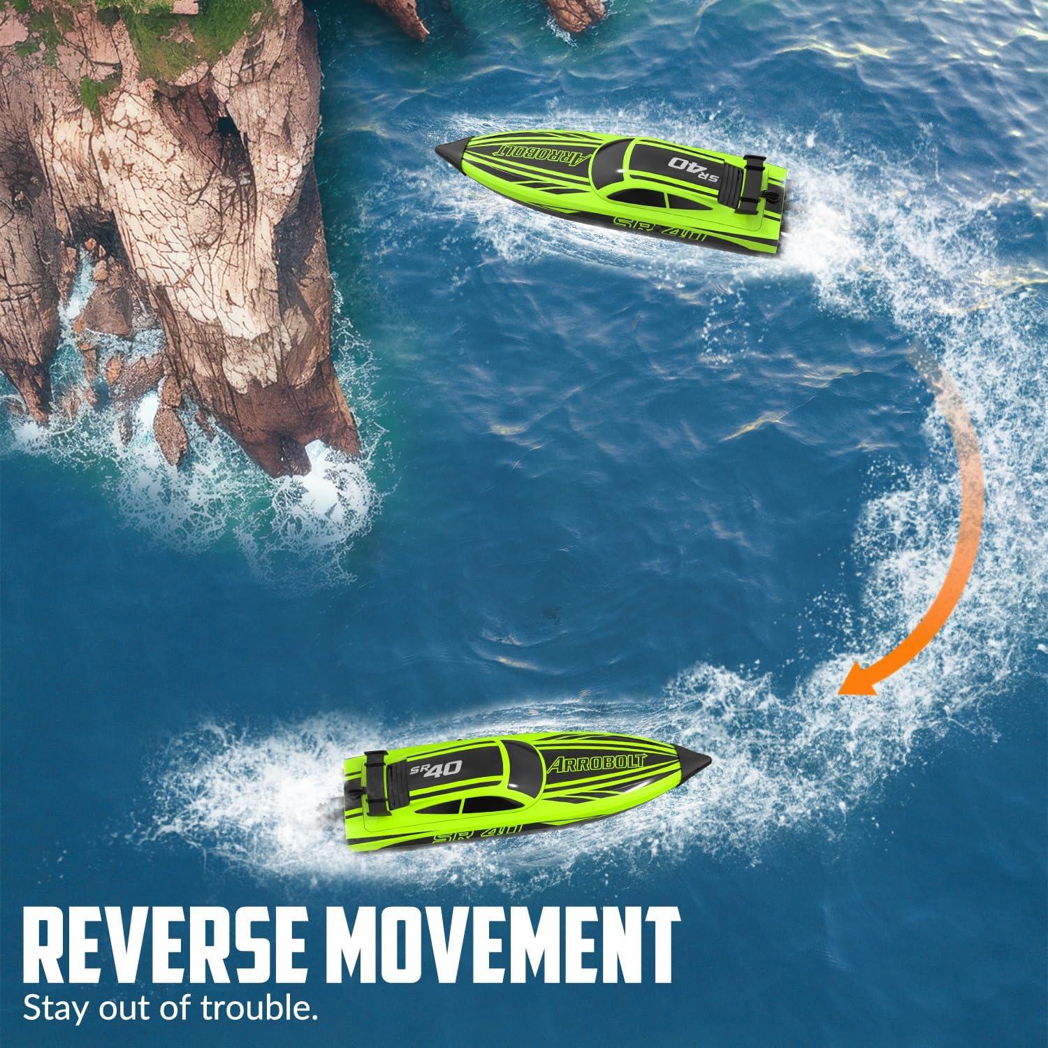 image:imageVOLANTEXRC Brushless RC Boats for Adults 30MPH Fast Remote Control Boats with 2 Rechargeable Batteries for Lakes 30 Mins Full Proportional Boat High Speed RC Boat for Adults 79705