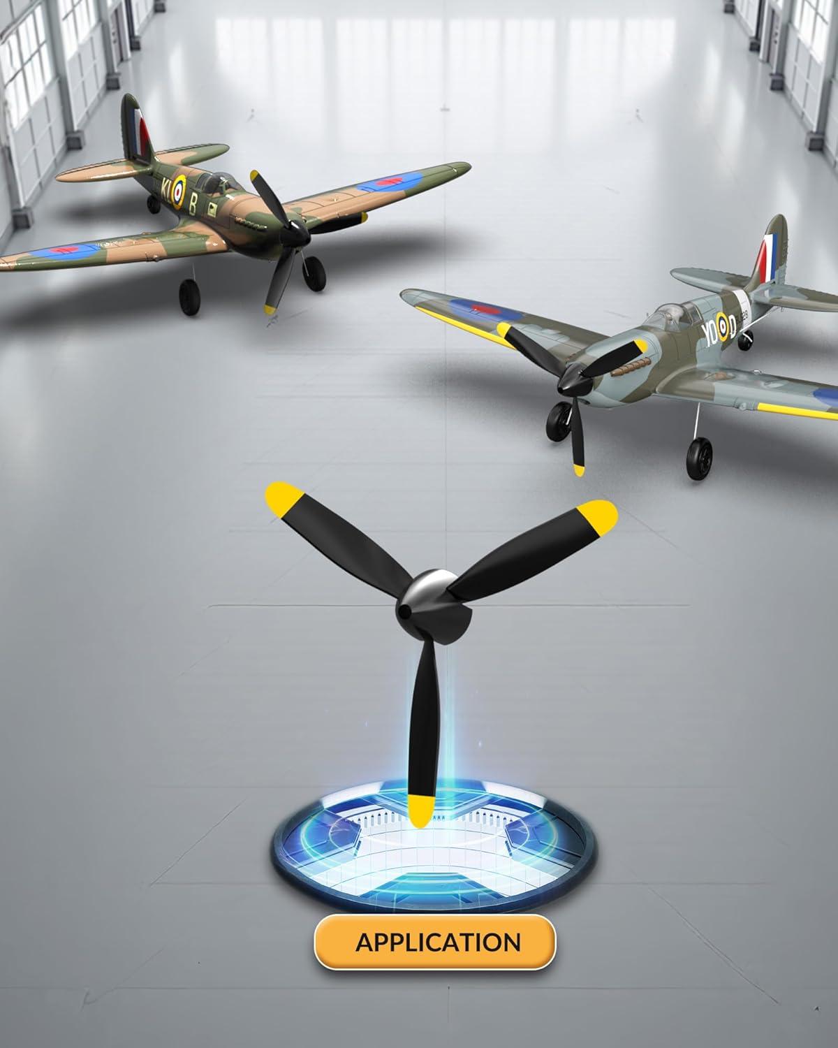 image:imageVOLANTEXRC RC Plane Propellers 2Piece Set with 3Blade Propeller Protector and Adapter for RC Airplane 76112