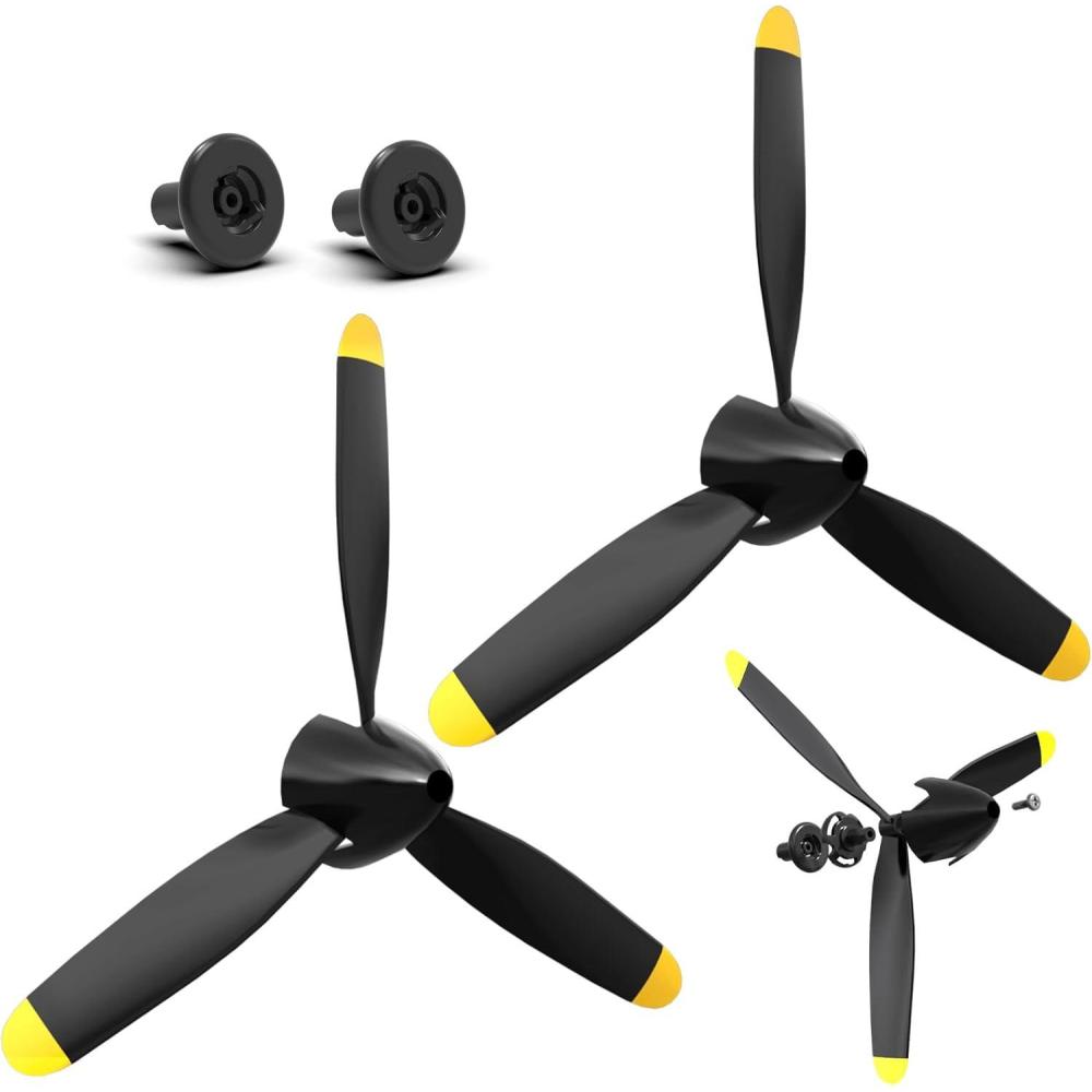 image:imageVOLANTEXRC RC Plane Propellers 2Piece Set with 3Blade Propeller Protector and Adapter for RC Airplane 76112