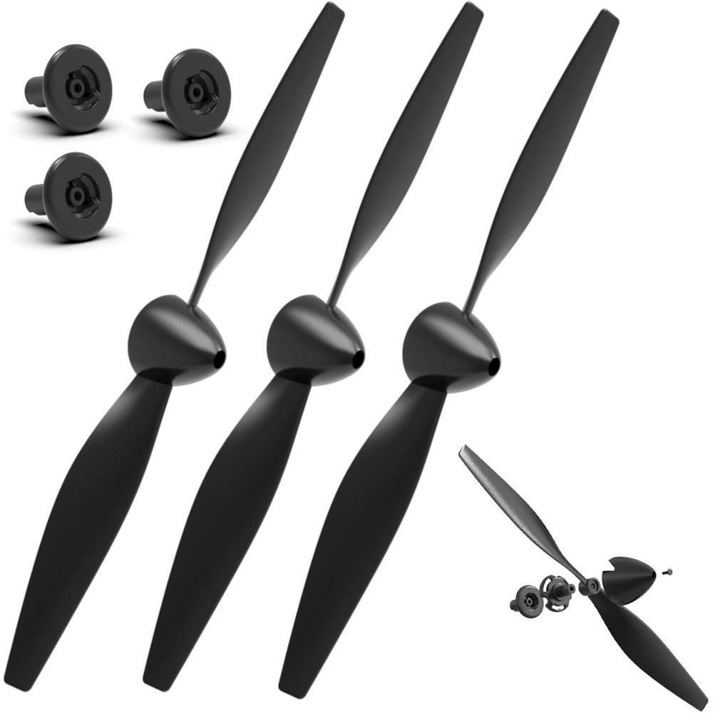 image:imageVOLANTEXRC RC Plane Propellers 3Piece Set with Propeller Protectors and Adapters for RC Airplane 76101 76103 76104 76111 76112 76115