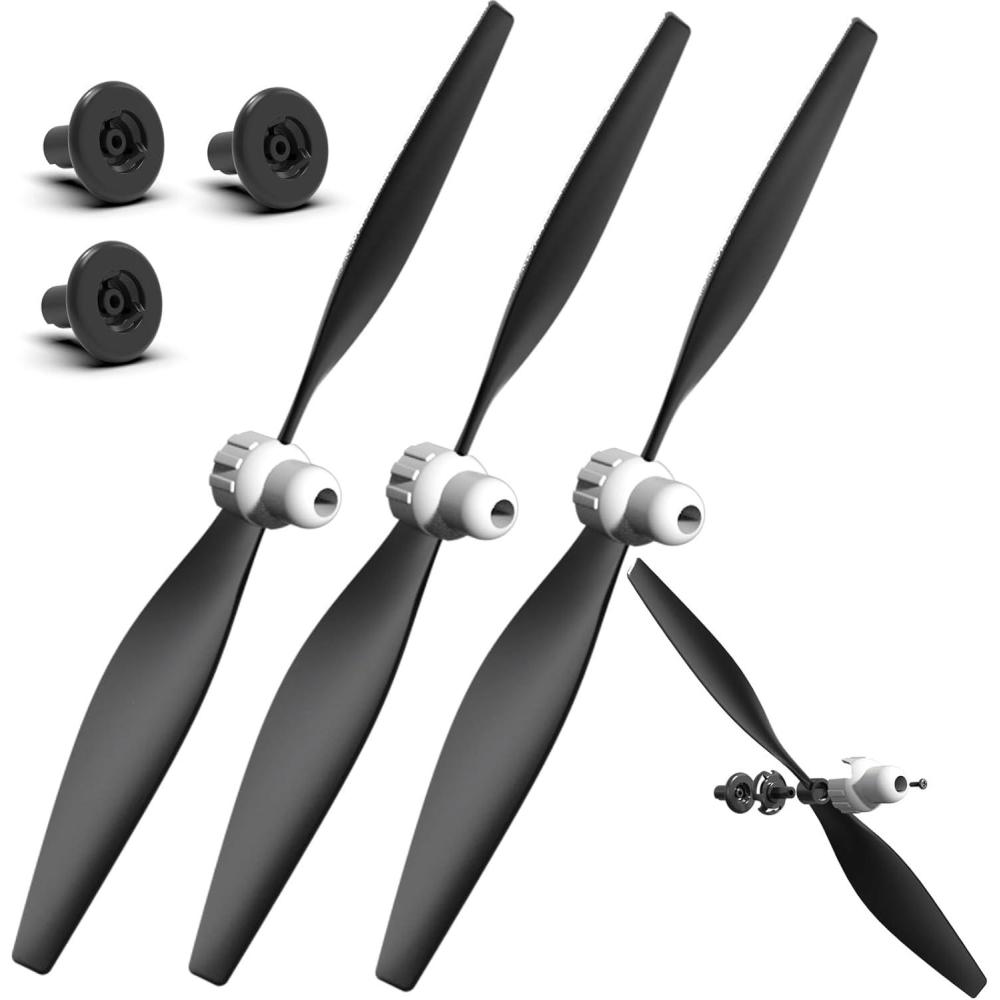 image:imageVOLANTEXRC RC Plane Propellers 3Piece Set with Propeller Protectors and Adapters for RC Airplane 76108V27610976116