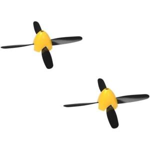 VOLANTEXRC RC Plane Propellers, 2-Piece Set with 4-Blade Propeller Protector and Adapter for RC Airplane 76802
