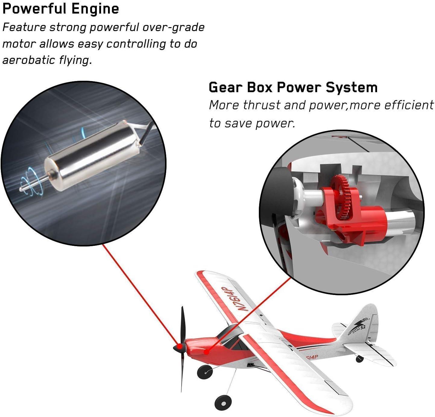 image:imageVOLANTEXRC RC Airplane Sport Cub 500 RTF Version with 2pcs 37V 360mAh Lipo Battery