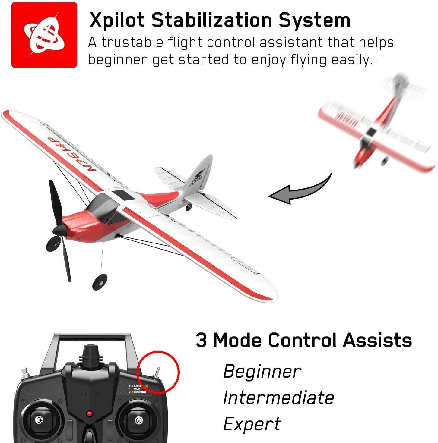 image:imageVOLANTEXRC RC Airplane Sport Cub 500 RTF Version with 2pcs 37V 360mAh Lipo Battery