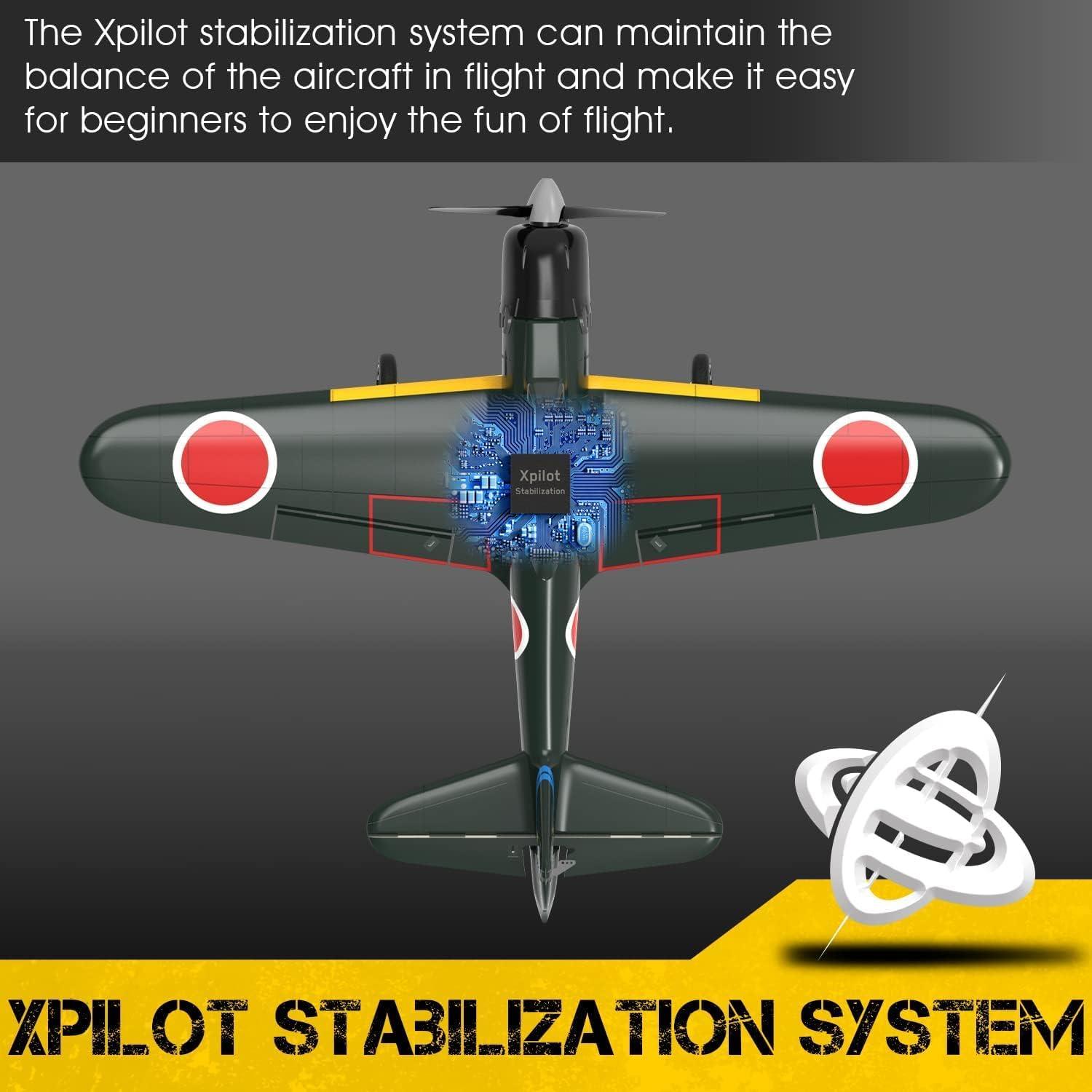 image:imageVOLANTEXRC 4CH RC Plane Fighter Airplane P51D Mustang amp Zero with Aileron 24Ghz Remote Control Aircraft with Aerobatic amp 3 Modes Fly for Adults