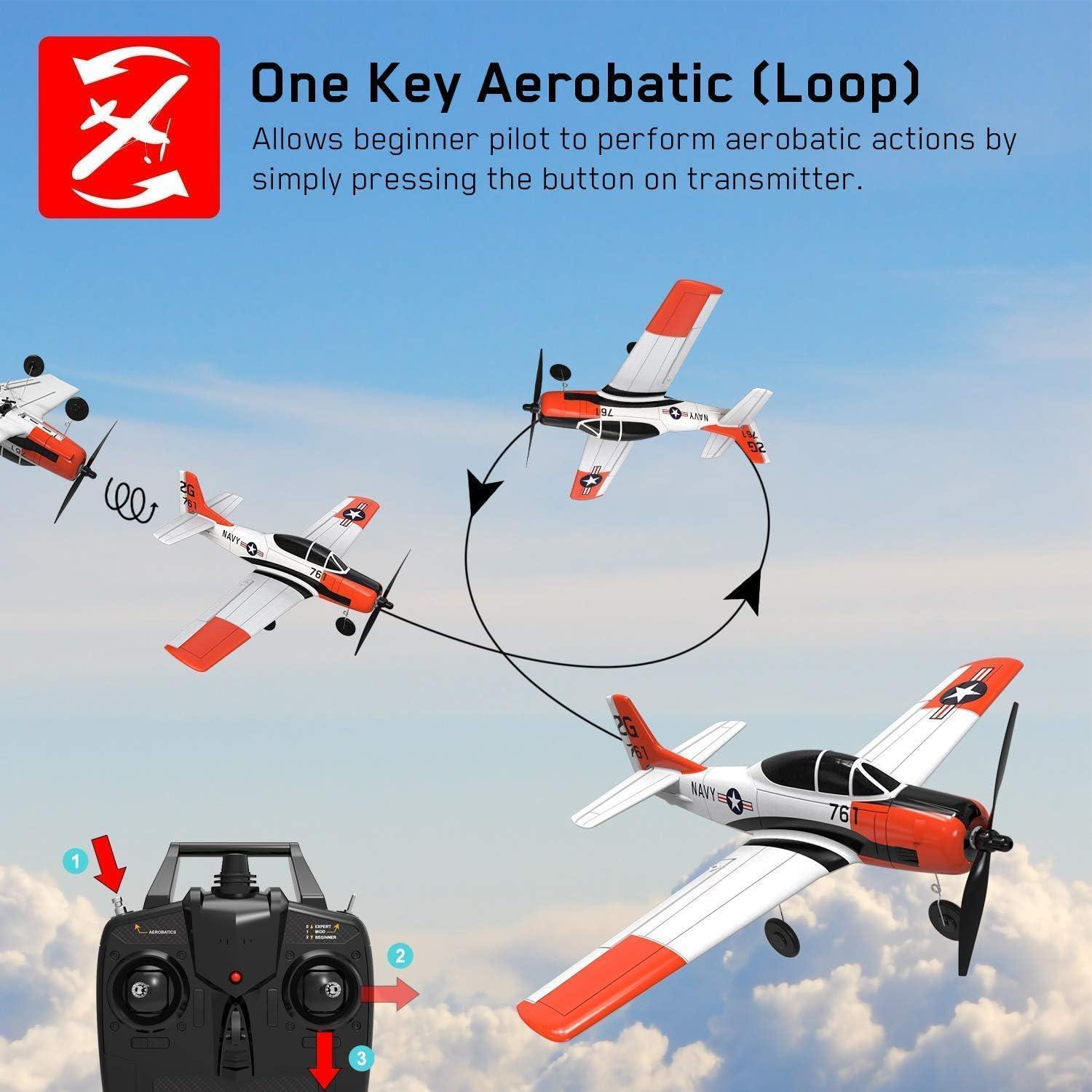 image:imageVOLANTEXRC RC Airplane T28 RTF Version with 2pcs 37V 400mAh Lipo Battery