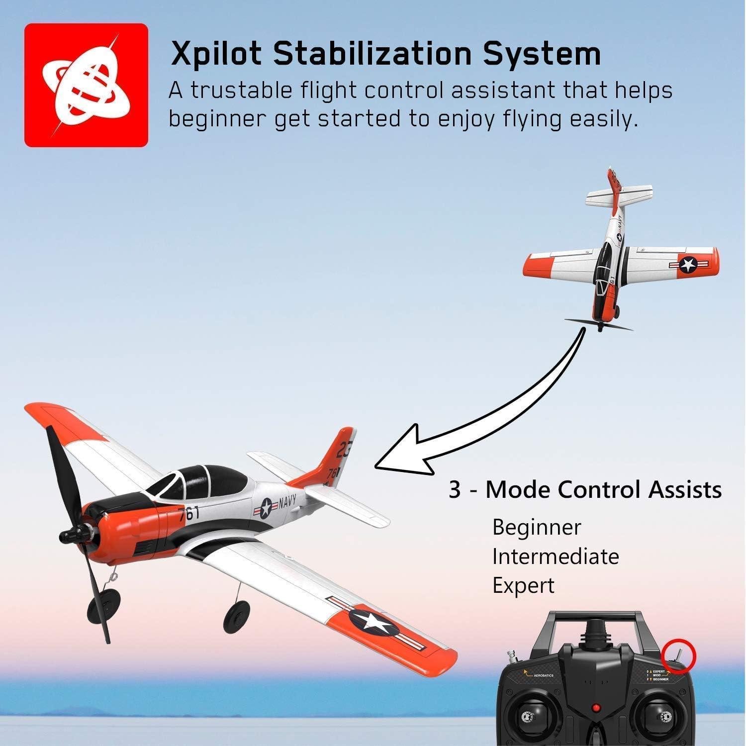 image:imageVOLANTEXRC RC Airplane T28 RTF Version with 2pcs 37V 400mAh Lipo Battery