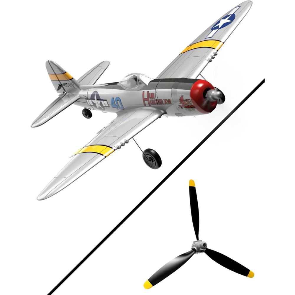 image:imagevolantexrc RC Plane FW190 Fighter 4CH Remote Control Airplane RTF with Aileron Gyro Aerobatics amp 3 Modes to Fly Hobby Radio Controlled Warbird Aircraft for Adults Beginners amp Propellers