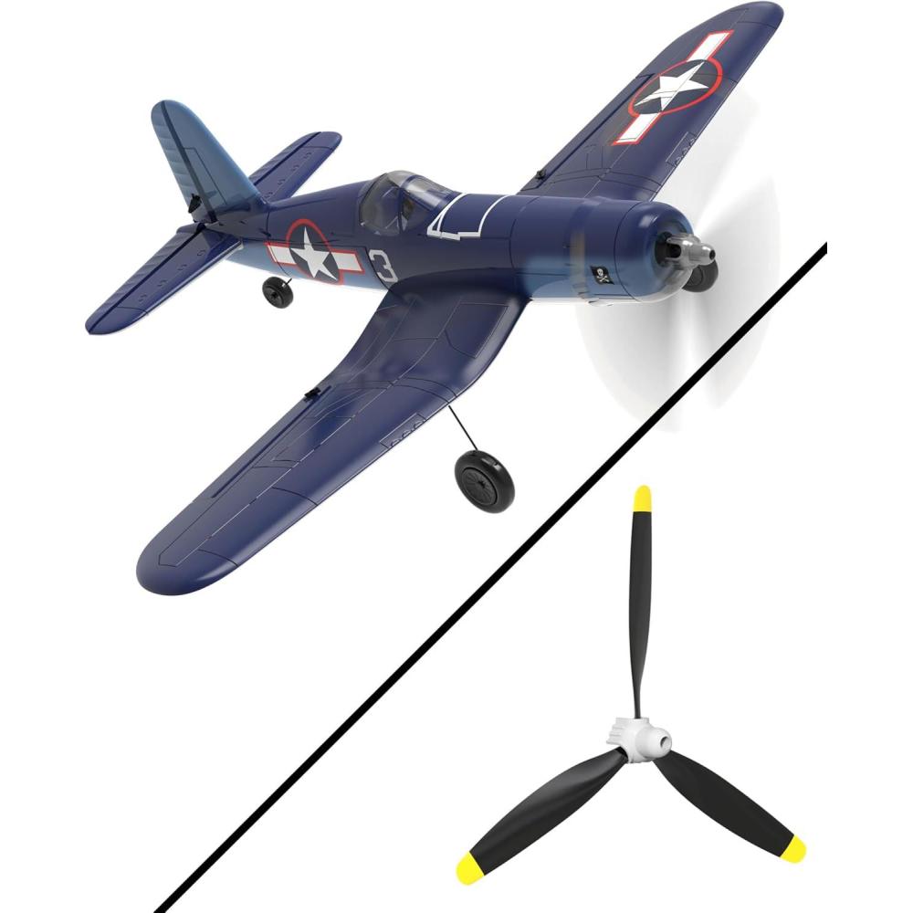 image:imagevolantexrc RC Plane for Beginners 4CH WWII RC Airplane F4U Corsair with Aileron 24Ghz Remote Control Plane amp Propellers