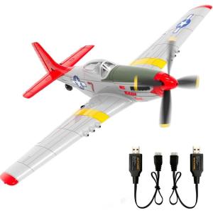 VOLANTEXRC RC Plane P51D Mustang with 2S Lipo Battery USB Charger Cable