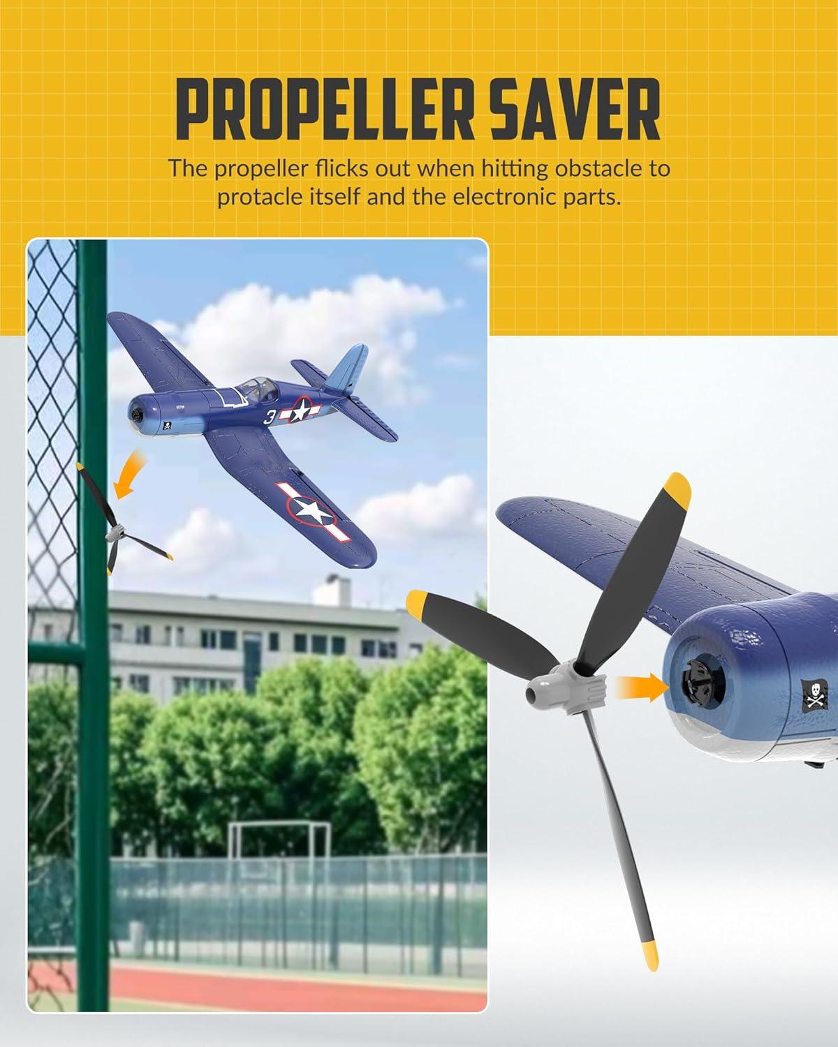image:imagevolantexrc RC Plane for Beginners 4CH WWII RC Airplane F4U Corsair with Aileron 24Ghz Remote Control Plane amp Propellers