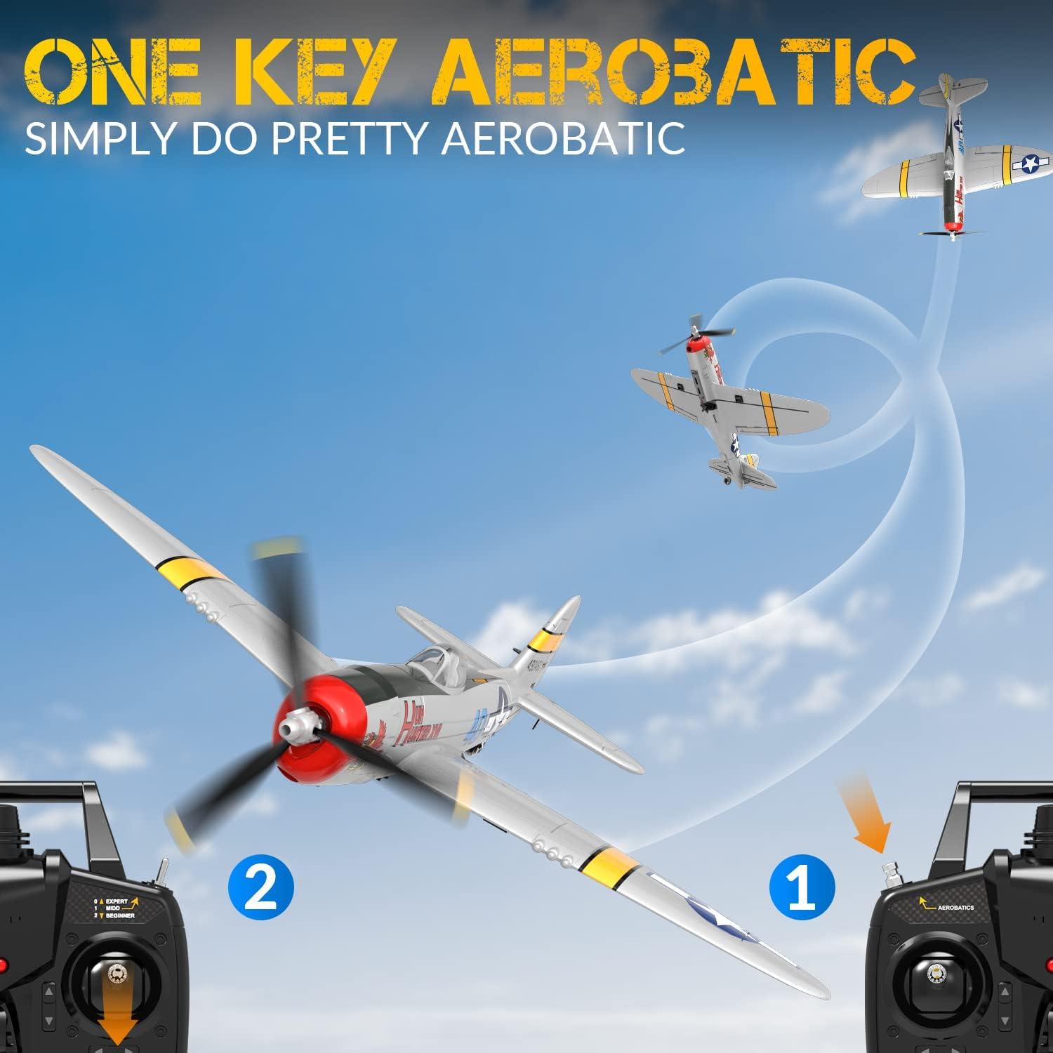 image:imagevolantexrc RC Plane for Beginners 4CH WWII Warbird P47 amp Propellers