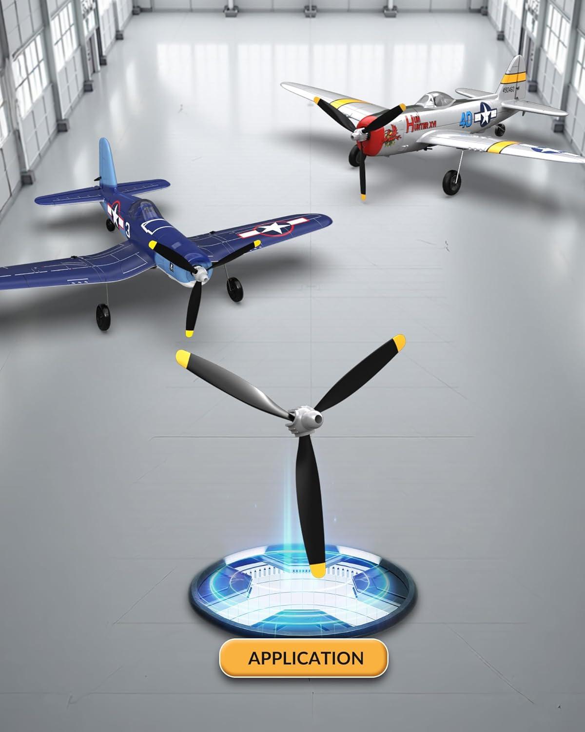 image:imagevolantexrc RC Plane for Beginners 4CH WWII Warbird P47 amp Propellers