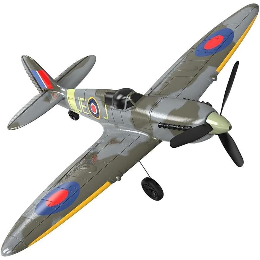 image:imageVOLANTEXRC RC Airplane Spitefire PNP Version No Battery No Trainsmitter with 6Axis Gyro Stabilizer and OneKey Aerobatic Function Easy to Fly for Beginners 76112 PNP